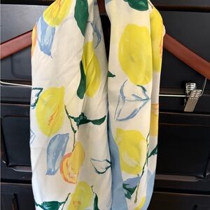 Joules Yellow and Blue Lemon Scarf